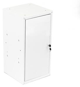 Uzamykatelná kovová skříňka Trestles SKM 350x350x700, světle šedá dvířka SKM353570