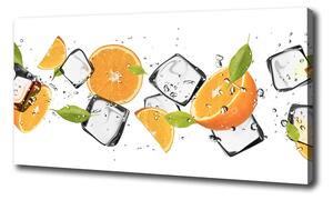 Foto obraz na plátně Pomeranče s ledem oc-50150012