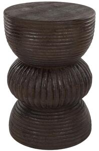 -25 % Dny MOMENTI– Housecraft Living Hnědý dřevěný odkládací stolek Santo ø 30 cm