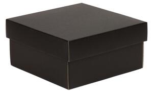 Dárková krabička s víkem 200x200x100 mm, černá