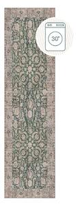 Zelený pratelný běhoun 60x230 cm Beau Floral – Flair Rugs