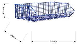 FEROPLAST spol. s.r.o Průmyslový úložný koš KS8 660x430x260 mm, stohovatelný