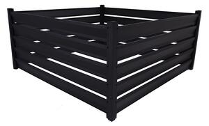 Kompostér Trestles KOMP2 2100x2100x1000 mm, 4200 l, černý