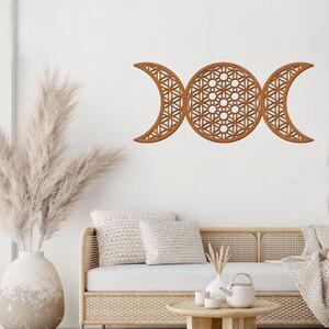 Dřevo života | Dřevěná dekorace na stěnu TROJÍ MĚSÍC | Rozměry (cm): 20x9 | Barva: Černá