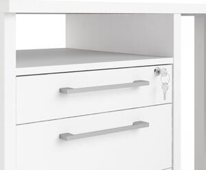 Rohový kancelářský stůl Prima 80400/44 bílý/bílé nohy - TVI