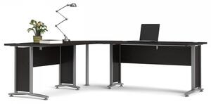 Rohový kancelářský stůl Prima 80400/72 černý - TVI