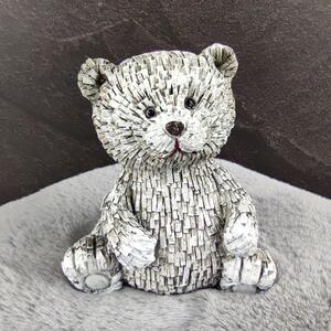 Dekorační medvídek šedo- hnědý- 12 cm A