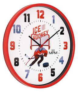 Designové plastové hodiny červené MPM E01M.4270.20