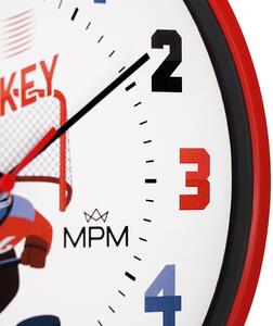 Designové plastové hodiny červené MPM E01M.4270.20