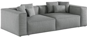 -25 % Dny MOMENTI– Cosmopolitan Design Šedá čtyřmístná pohovka Aveiro 236 cm