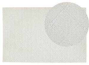 Vlněný špinavě bílý koberec 140 x 200 cm ELLEK