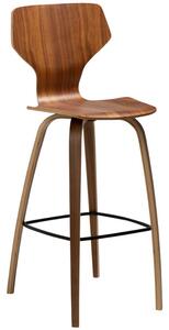 ​​​​​Dan-Form Ořechová barová židle DAN-FORM S.I.T 75 cm