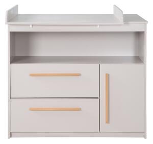 Světle šedá dětská komoda s přebalovacím pultem 107x98x75 cm Lea – Roba