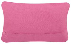 Dekorativní makramé polštář 30 x 50 cm růžový KIRIS