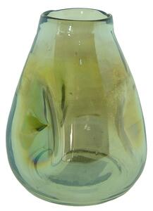 Zelená ručně foukaná skleněná váza - Ø 13*16 cm