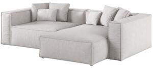 -25 % Dny MOMENTI– Cosmopolitan Design Světle šedá rohová pohovka Aveiro 254 cm, pravá