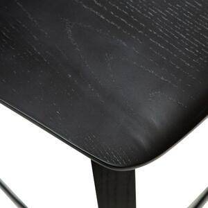 ​​​​​Dan-Form Černá dubová barová židle DAN-FORM S.I.T 75 cm