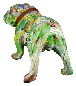 Soška stojící pes Mops Street Art 20 cm