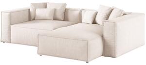 -25 % Dny MOMENTI– Cosmopolitan Design Béžová rohová pohovka Aveiro 254 cm, pravá