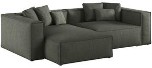 -25 % Dny MOMENTI– Cosmopolitan Design Tmavě zelená rohová pohovka Aveiro 254 cm, levá