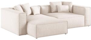 -25 % Dny MOMENTI– Cosmopolitan Design Béžová rohová pohovka Aveiro 254 cm, levá
