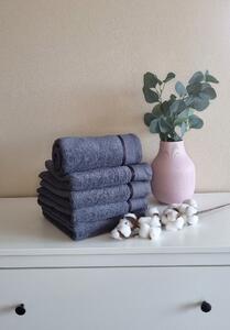 PovlečemeVás Bavlněný froté ručník COLOR 50x100 cm - Tmavě šedý