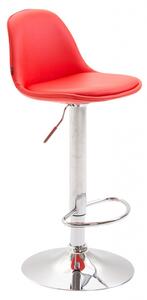 Barová židle Kiel čalounění syntetická kůže, červená