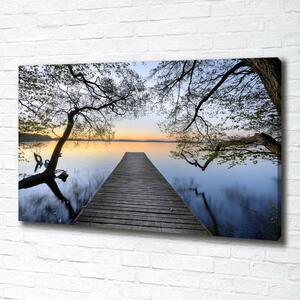 Foto obraz canvas Molo nad jezerem oc-52395962