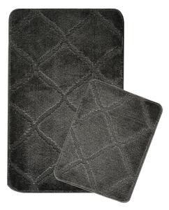 Antracitové koupelnové předložky v sadě 2 ks 50x80 cm Cizgili – Foutastic
