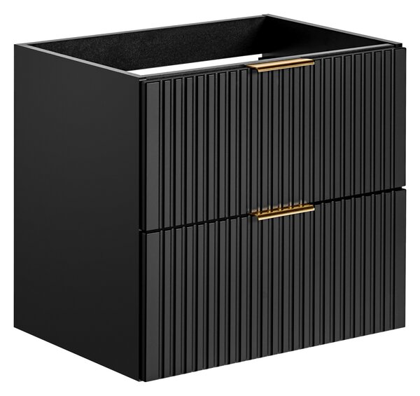 Comad Adel Black skříňka 60x46x57 cm pod umyvadlo závěsná černá ADEL BLACK 82-60-B-2S