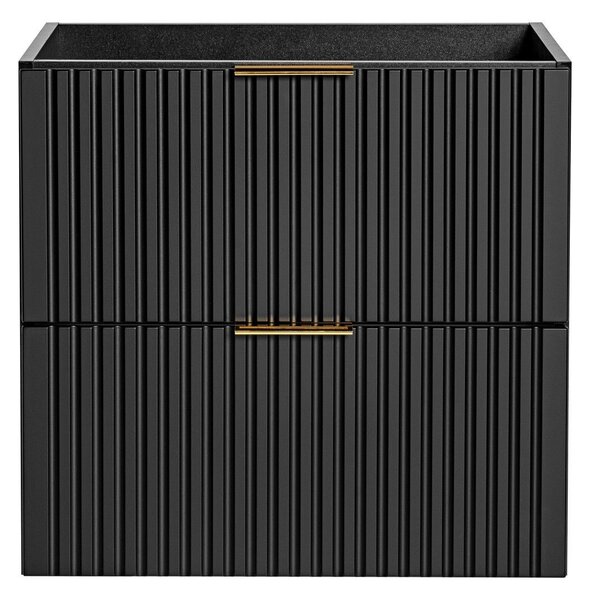 Comad Adel Black skříňka 60x46x57 cm pod umyvadlo závěsná černá ADEL BLACK 82-60-B-2S