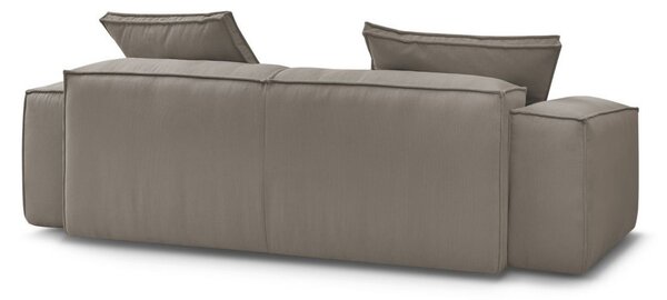 -25 % Dny MOMENTI– Bobochic Paris Světle hnědá manšestrová trojmístná pohovka Boheme 260 cm
