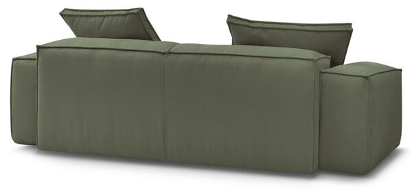 -25 % Dny MOMENTI– Bobochic Paris Zelená manšestrová trojmístná pohovka Boheme 260 cm