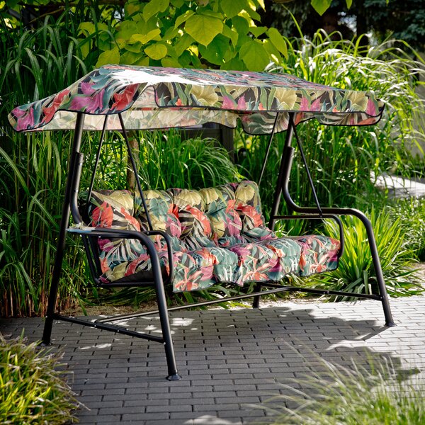 Zahradní houpačka Hawaii Black Edition s bočními stolky G052-23IB PATIO 461461