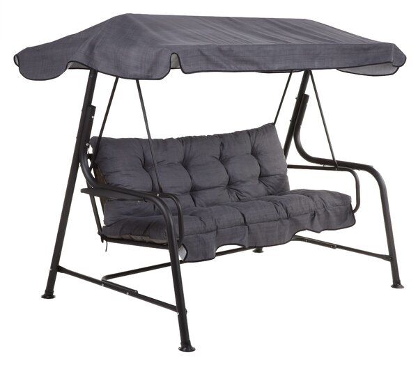 Zahradní houpačka Hawaii Black Edition s bočními stolky H024-07IB PATIO 461460