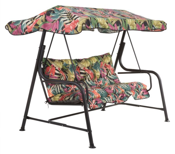 Zahradní houpačka Hawaii Black Edition s bočními stolky G052-23IB PATIO 461461