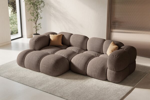 -25 % Dny MOMENTI– Cosmopolitan Design Světle hnědá rohová pohovka Loretto 250 cm, levá
