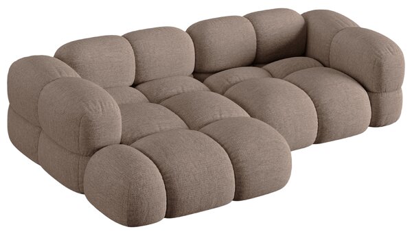 -25 % Dny MOMENTI– Cosmopolitan Design Světle hnědá rohová pohovka Loretto 250 cm, levá