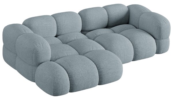 -25 % Dny MOMENTI– Cosmopolitan Design Světle modrá rohová pohovka Loretto 250 cm, levá