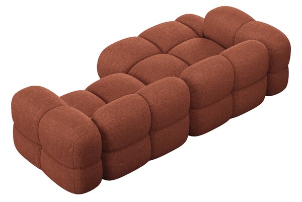-25 % Dny MOMENTI– Cosmopolitan Design Terakotově oranžová rohová pohovka Loretto 250 cm, levá