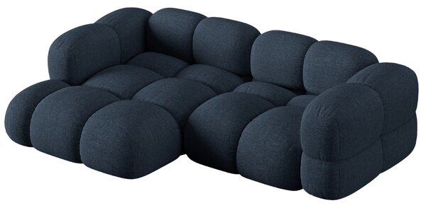 -25 % Dny MOMENTI– Cosmopolitan Design Tmavě modrá rohová pohovka Loretto 250 cm, levá