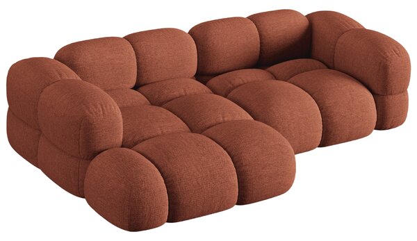 -25 % Dny MOMENTI– Cosmopolitan Design Terakotově oranžová rohová pohovka Loretto 250 cm, levá