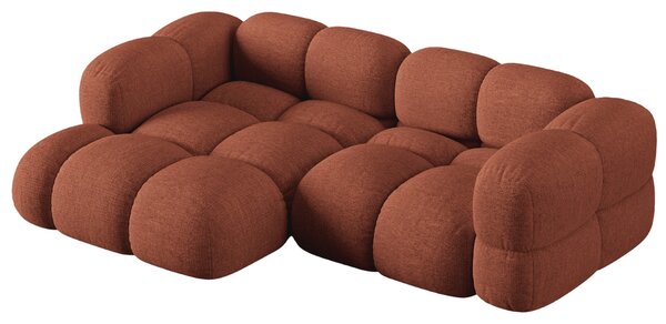 -25 % Dny MOMENTI– Cosmopolitan Design Terakotově oranžová rohová pohovka Loretto 250 cm, levá