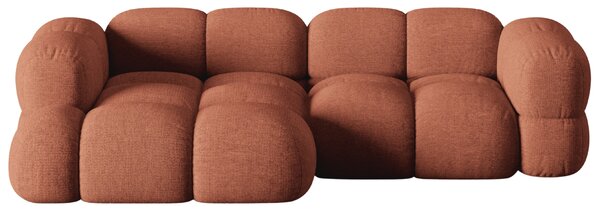 -25 % Dny MOMENTI– Cosmopolitan Design Terakotově oranžová rohová pohovka Loretto 250 cm, levá