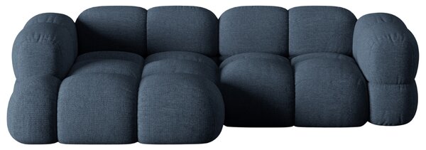 -25 % Dny MOMENTI– Cosmopolitan Design Tmavě modrá rohová pohovka Loretto 250 cm, levá
