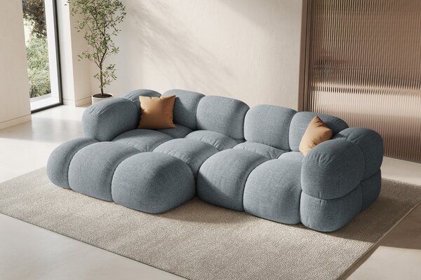 -25 % Dny MOMENTI– Cosmopolitan Design Světle modrá rohová pohovka Loretto 250 cm, levá