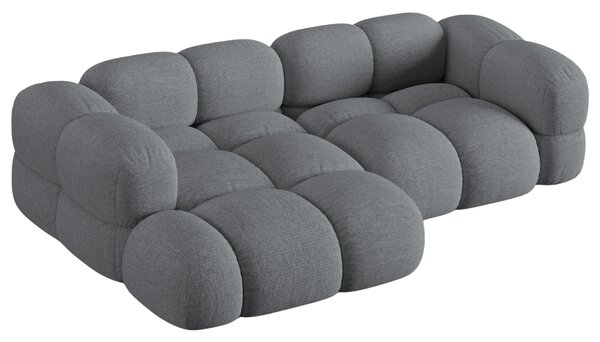 -25 % Dny MOMENTI– Cosmopolitan Design Šedá rohová pohovka Loretto 250 cm, levá