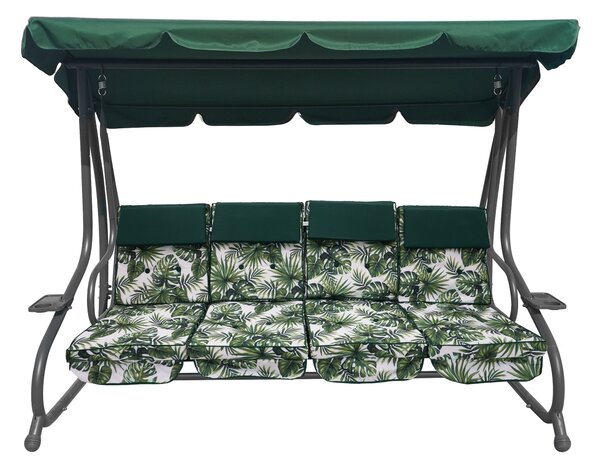 Zahradní houpačka 8078 NEW s motivem listů R-8078.LISCIE