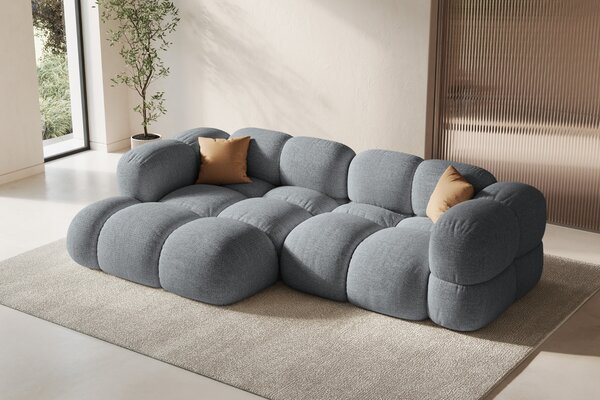 -25 % Dny MOMENTI– Cosmopolitan Design Šedá rohová pohovka Loretto 250 cm, levá