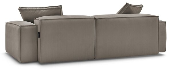 -25 % Dny MOMENTI– Bobochic Paris Světle hnědá manšestrová rohová pohovka Boheme 302 cm, levá/pravá
